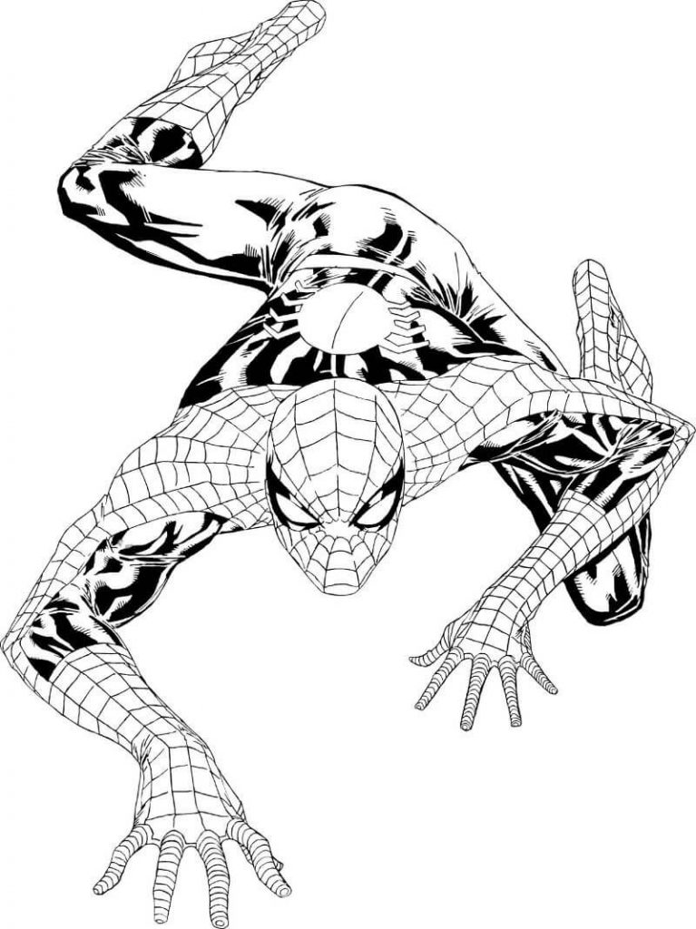 Spiderman Coloring Page Printable