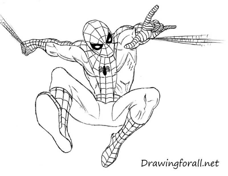 Superhero Spider Coloring Pages