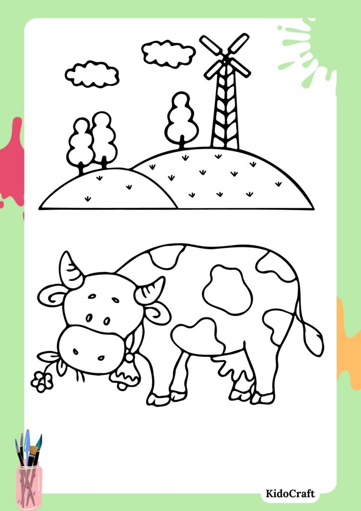 baby cow drawing for coloring14
