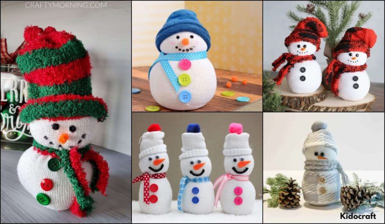 How To Make Snowman From A Sock