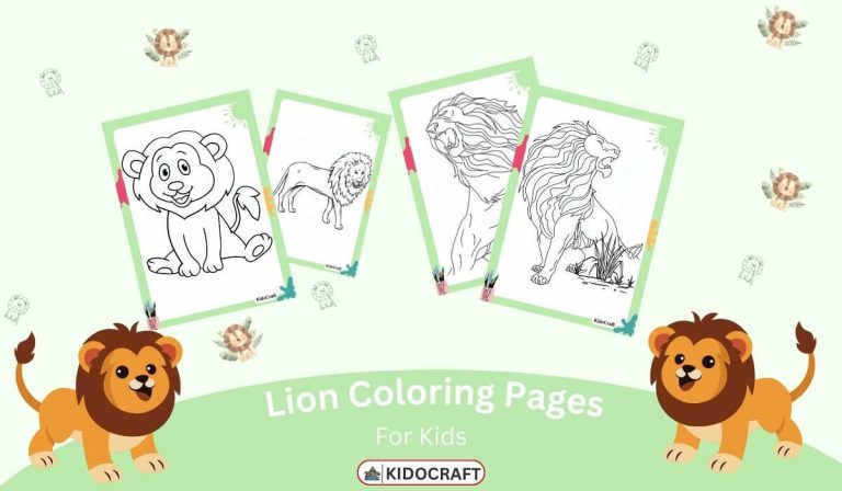 Lion Coloring Pages for Kids | Free Printable