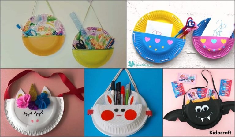 Paper Plate holders Craft for Kids