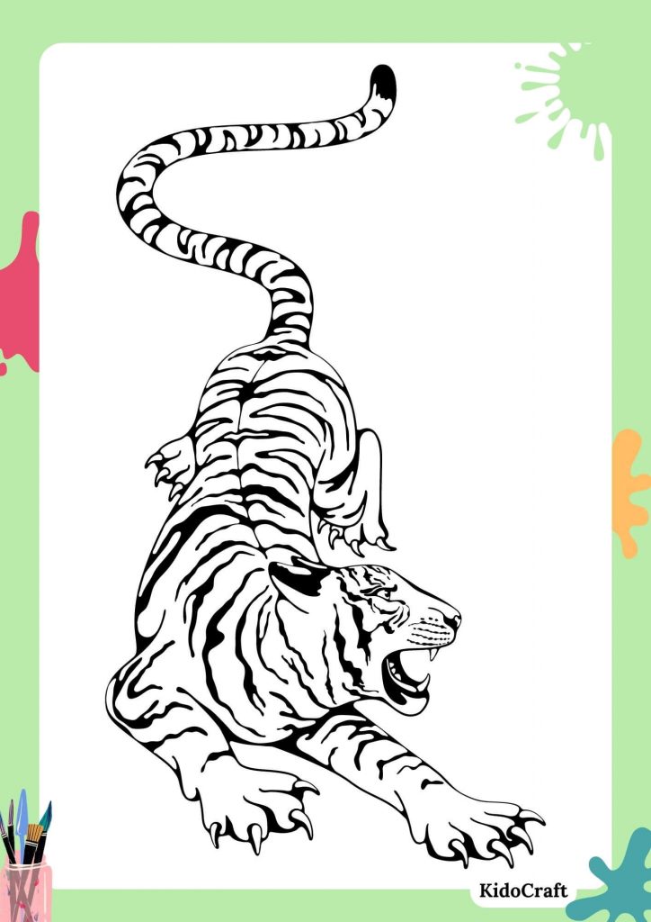 tiger coloring page
