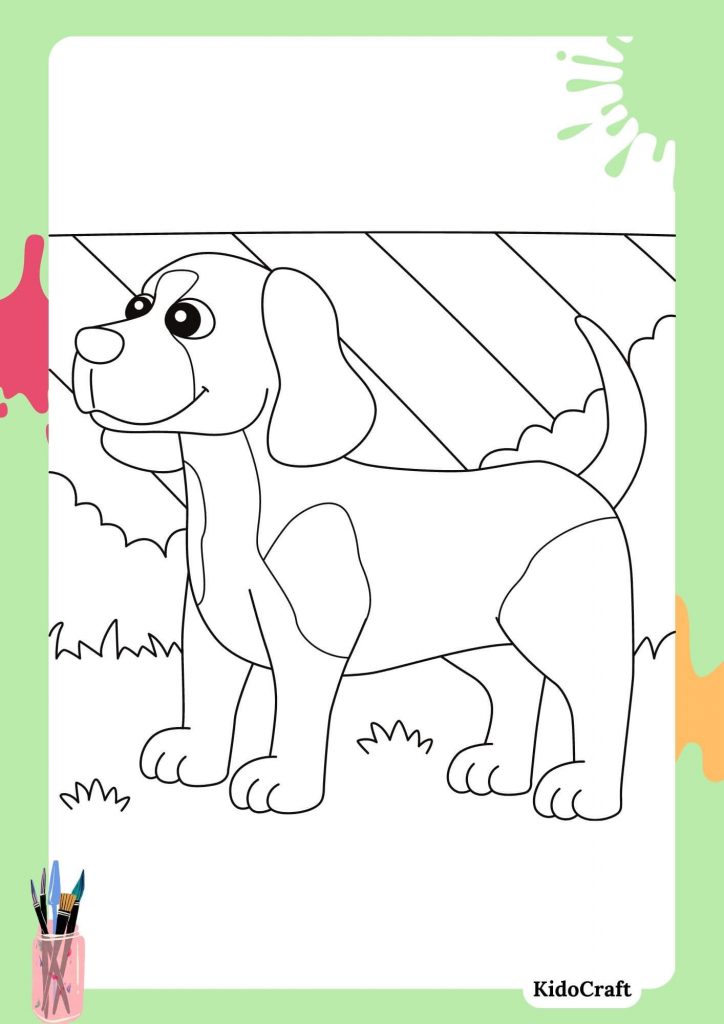 puppy coloring pages for kids free printable 14