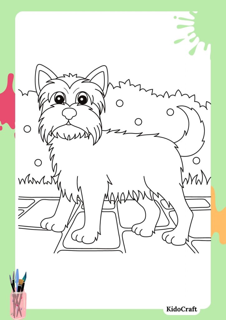 puppy coloring pages for kids free printable 18