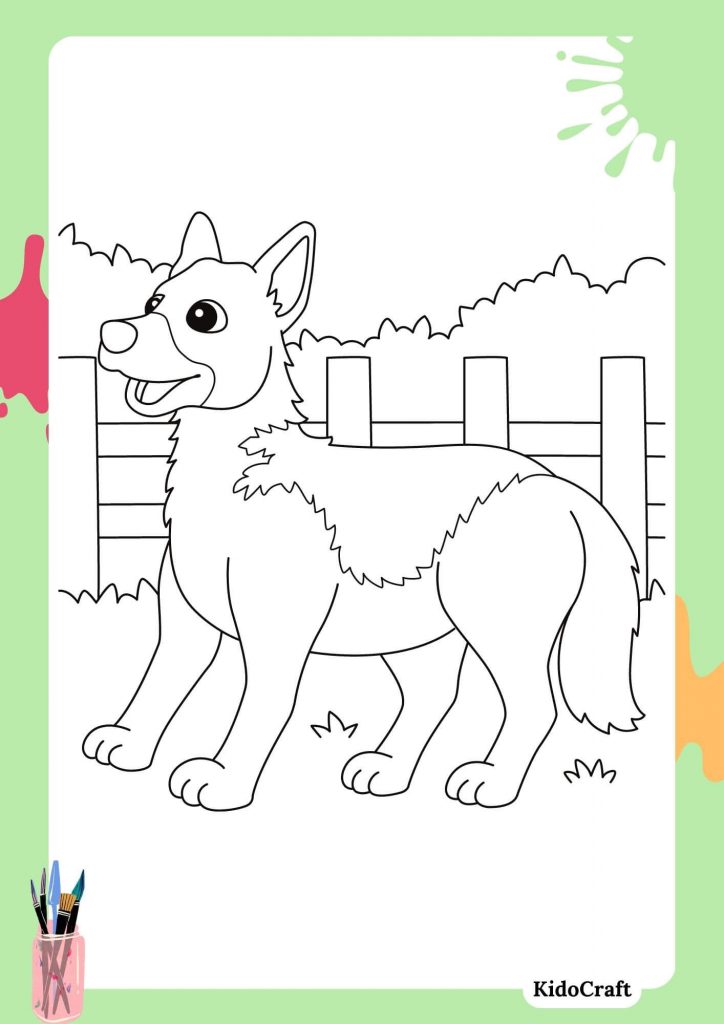 puppy coloring pages for kids free printable 20
