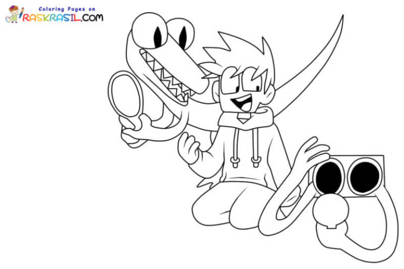 rainbow friends coloring pages 4