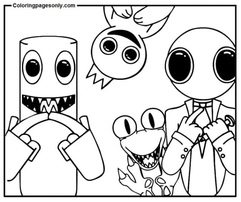 rainbow friends coloring pages 7
