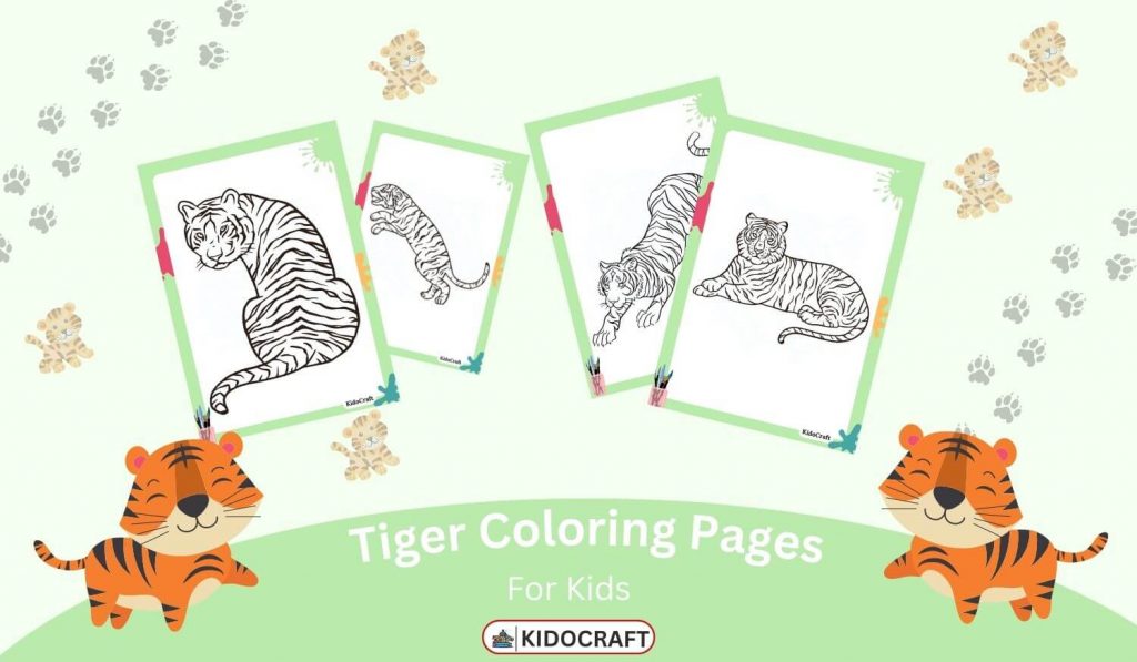 Tiger Coloring Pages For Kids | Free Printable