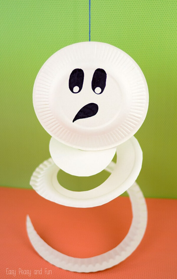 Ghost Craft With Paper Plate