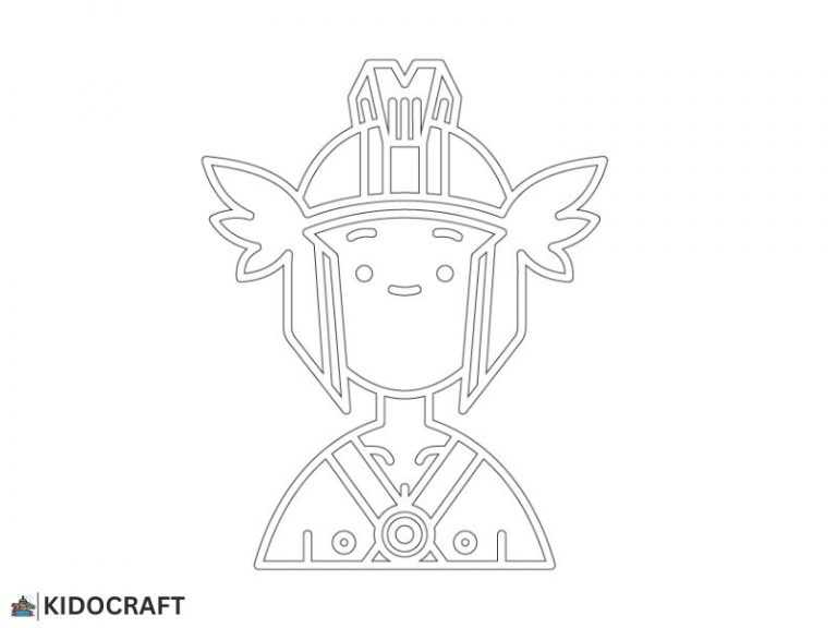 Hermes Drawing For Kids Easy With Colour-Kido Craft