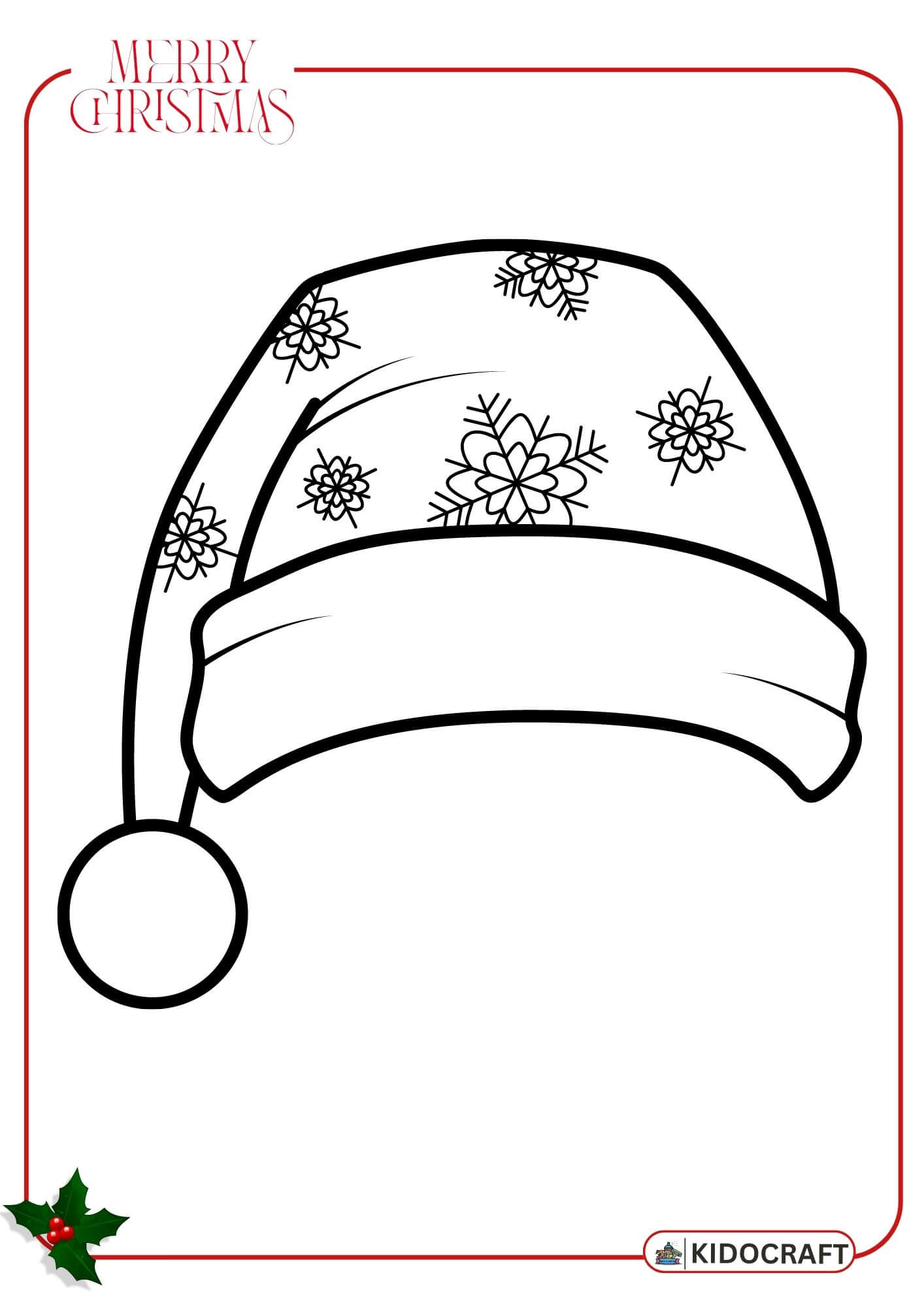 Christmas Coloring Pages For kids - Kido Craft