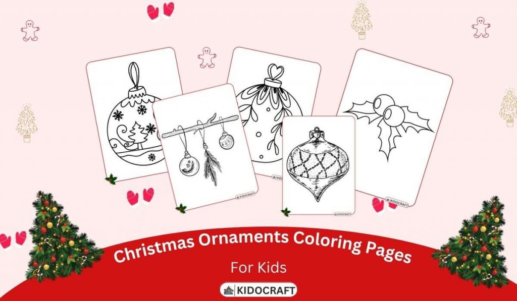 Christmas Ornament Coloring Pages For Kids