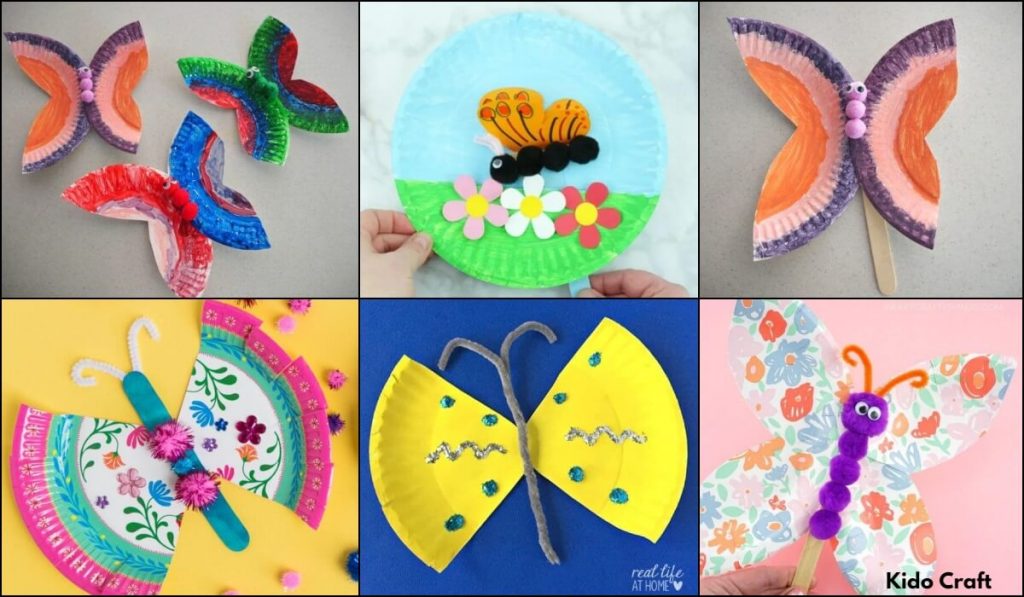 Paper Plate Butterfly Craft For Kids Kido Craft