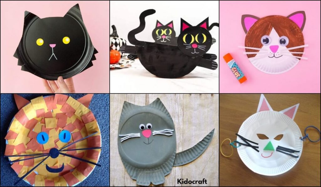 paper Plate Cat Craft For Kids