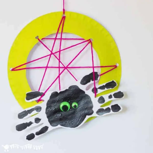 Paper Plate Spider Craft For Kids
