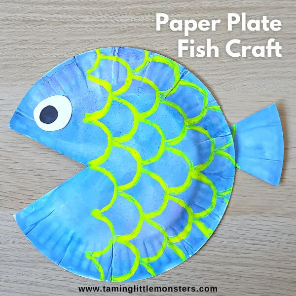 Paper Plate Fish Craft For Kids - Kido Craft