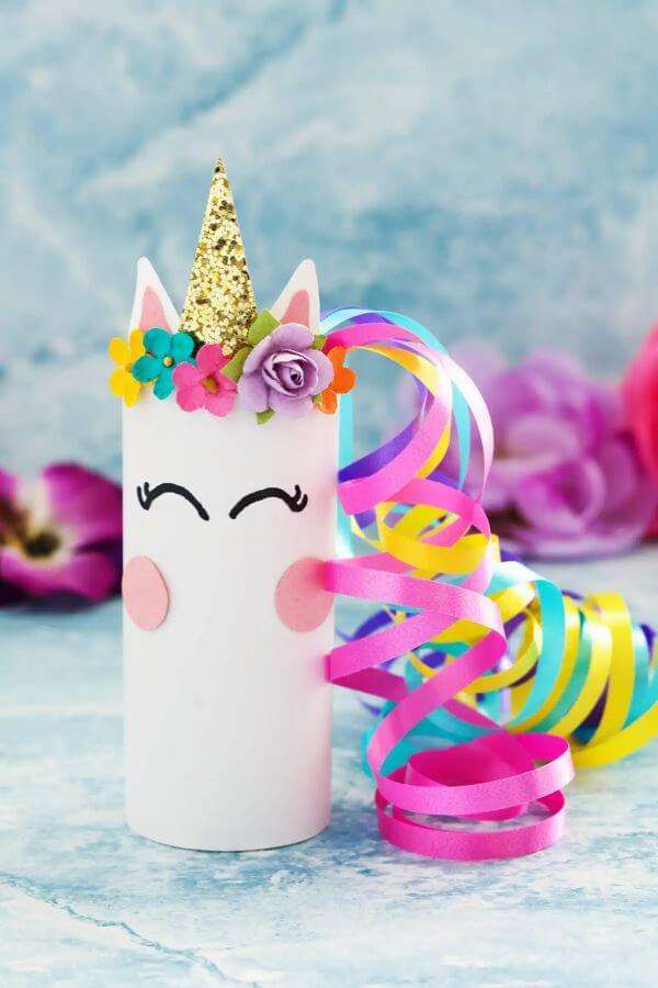 Crafts for kids with Unicorn Toilet  Paper Roll 