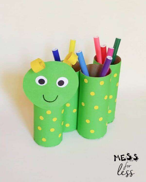 Make a Toilet Paper Roll Pencil Holder