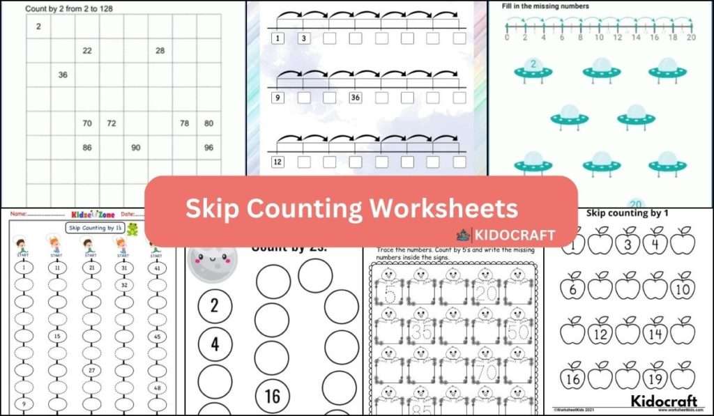 Skip Counting Worksheets - Free Math Worksheets