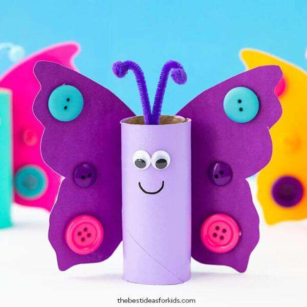 Template for Toilet Paper Roll Butterfly Wings