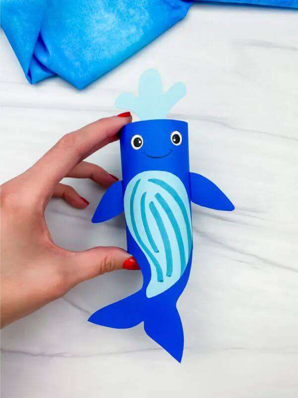 Toilet Paper Humpback Whale Craft Project