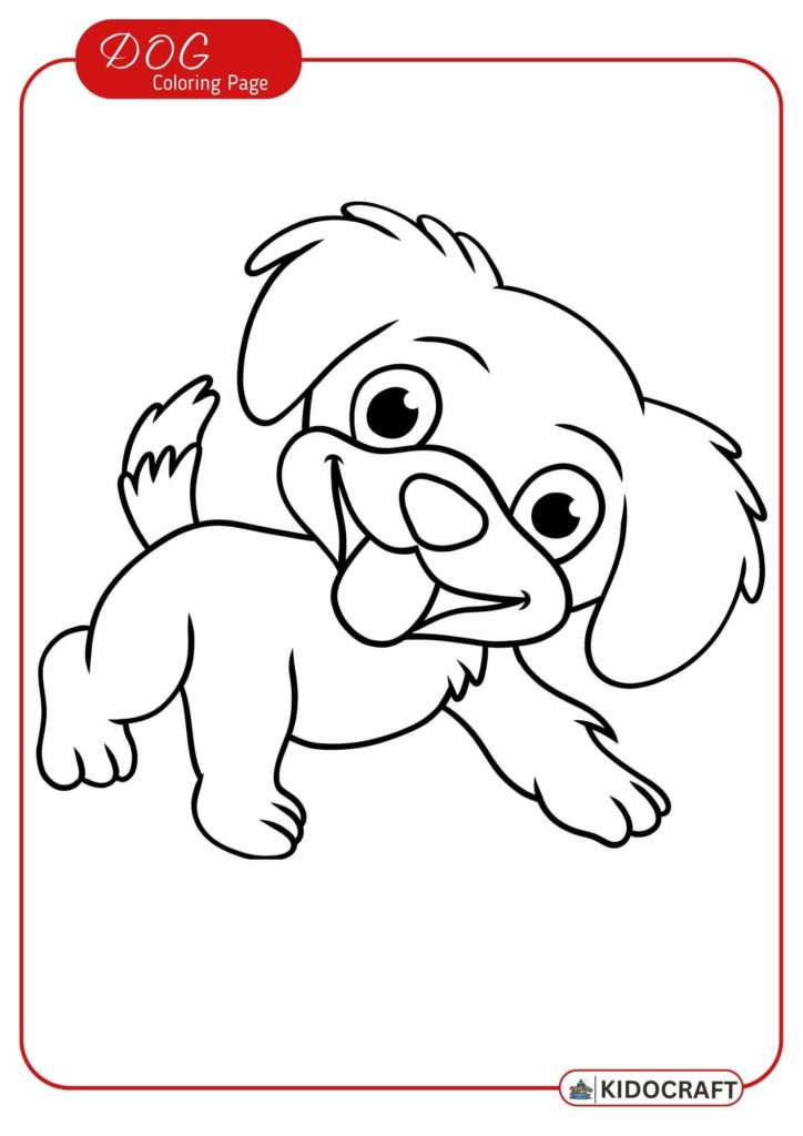 Dog Coloring Pages For Kids Free Printable