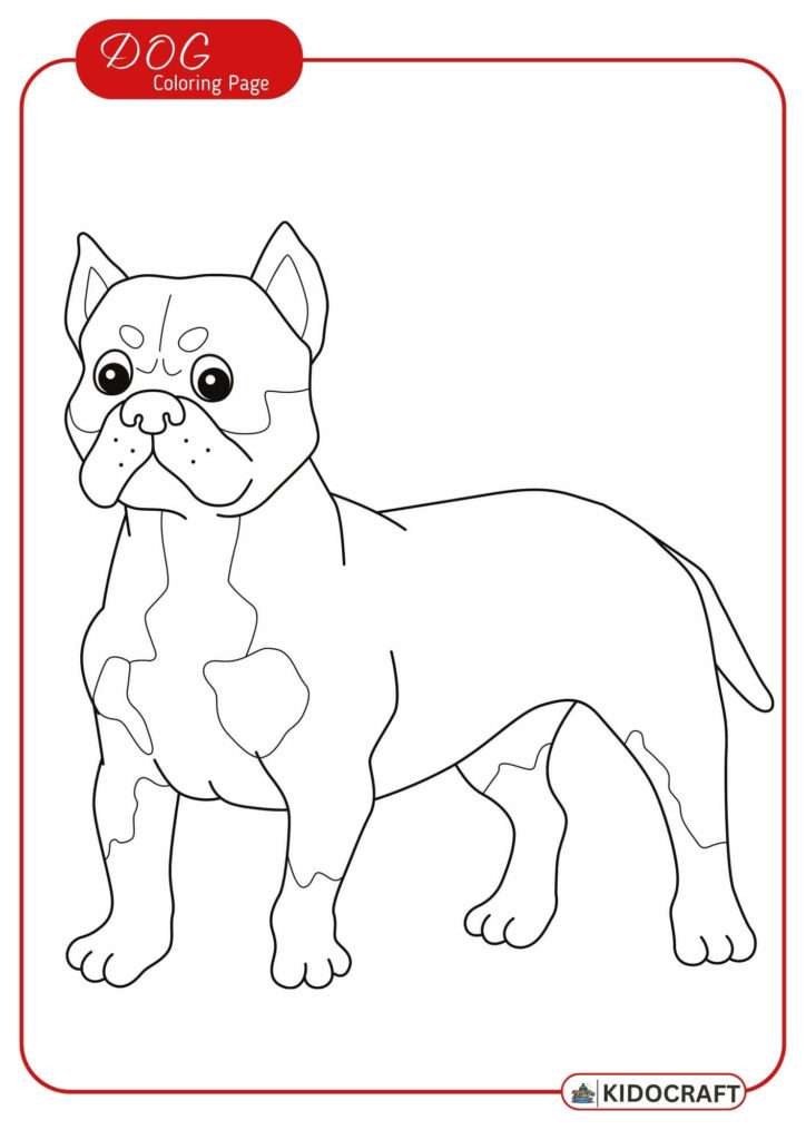 Dog Coloring Pages For Kids Free Printable