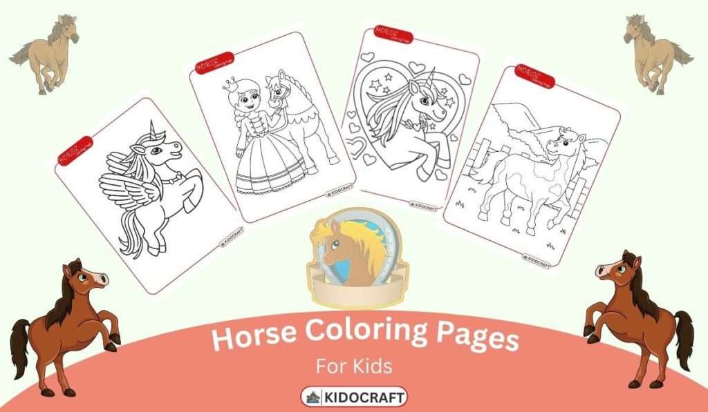 Horse Coloring Pages For Kids | Free Printable