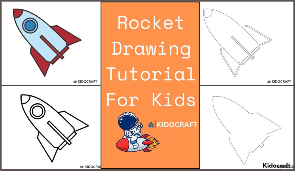 Rocket Drawing Tutorial For Kids
