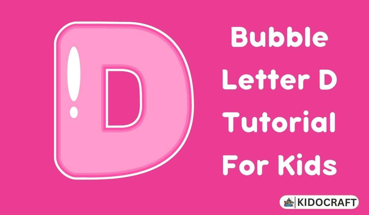 How To Draw Bubble Letter D – Step By Step Tutorial