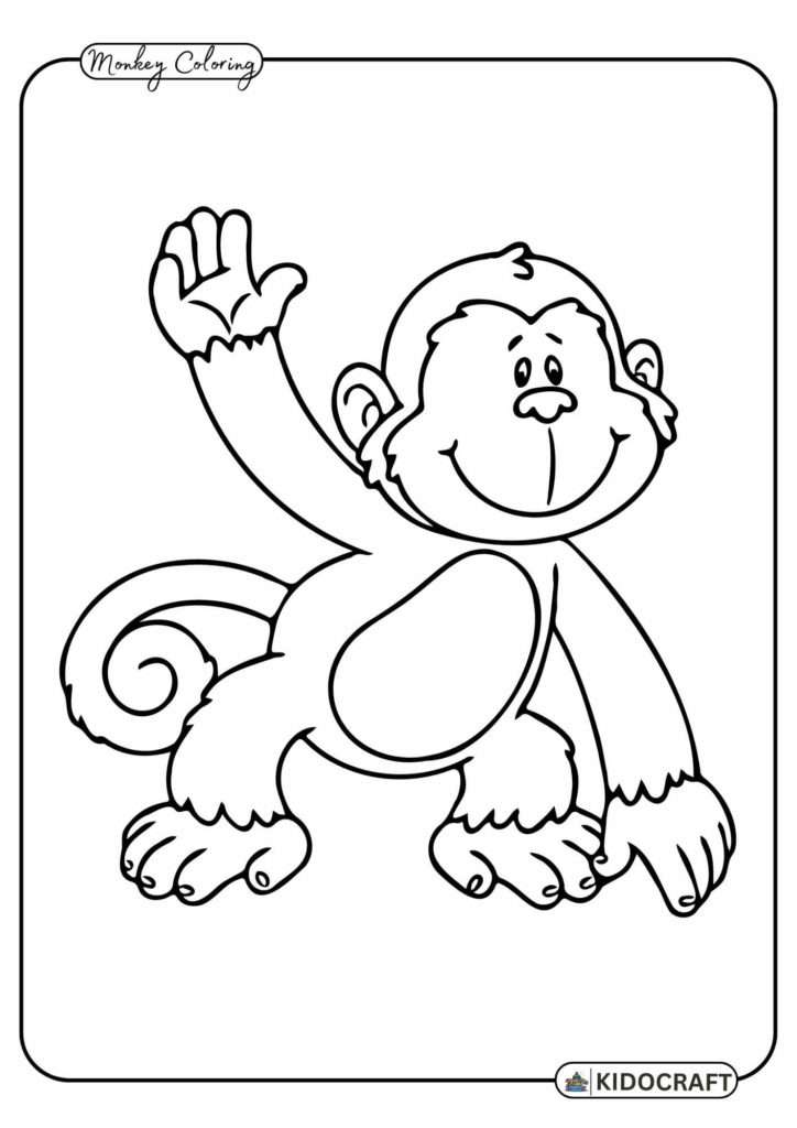 Free Printable Monkey Coloring Pages for Kids