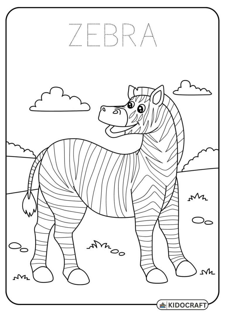 African Animals Coloring Pages | Free Printable - Kido Craft