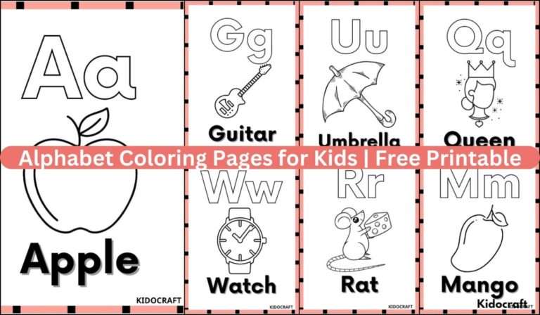 Alphabet Coloring Pages for Kids | Free Printable
