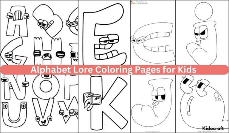 alphabet lore coloring pages 