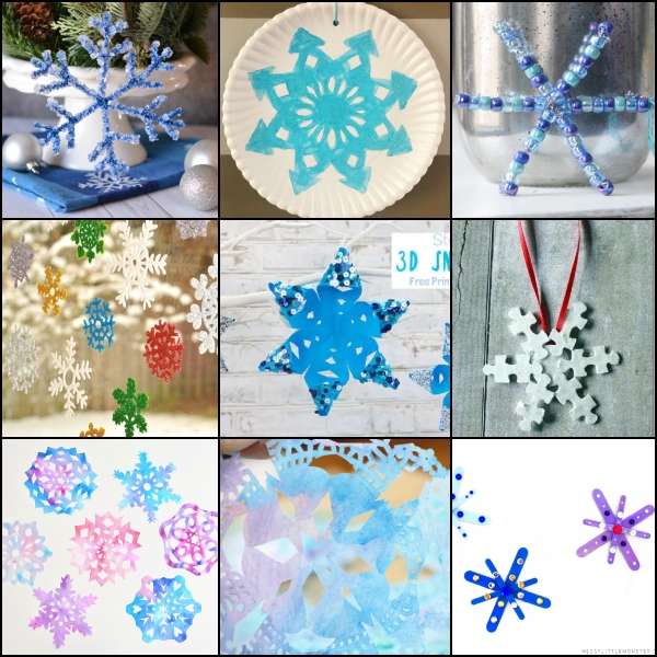 Christmas Snowflake Crafts Ideas