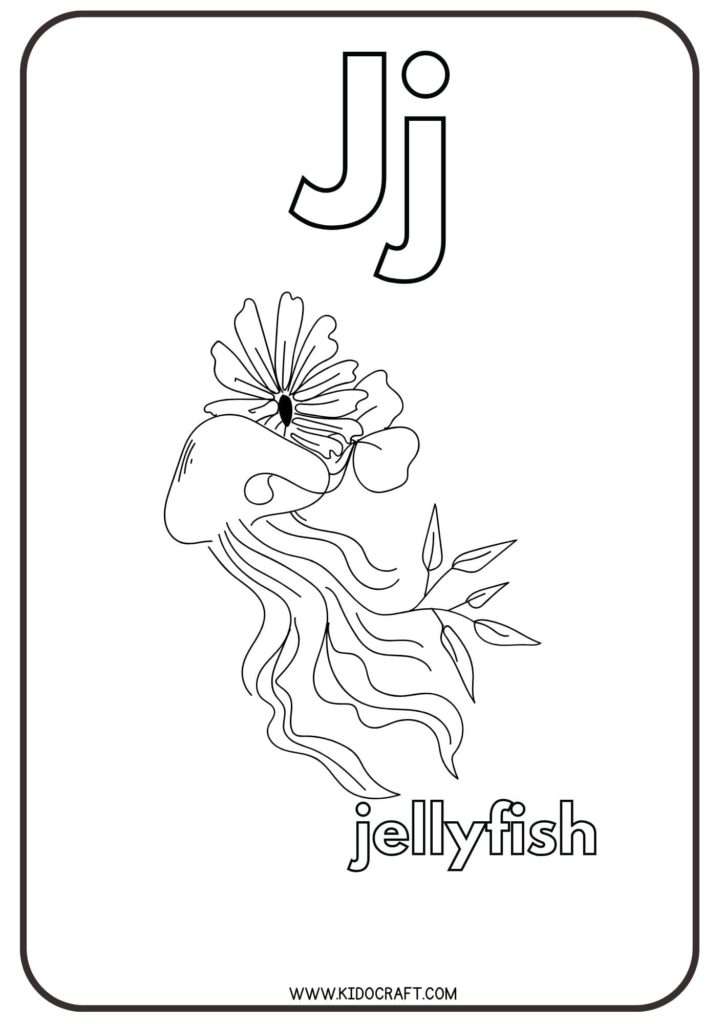 Printable Alphabet J Coloring Pages for Kids