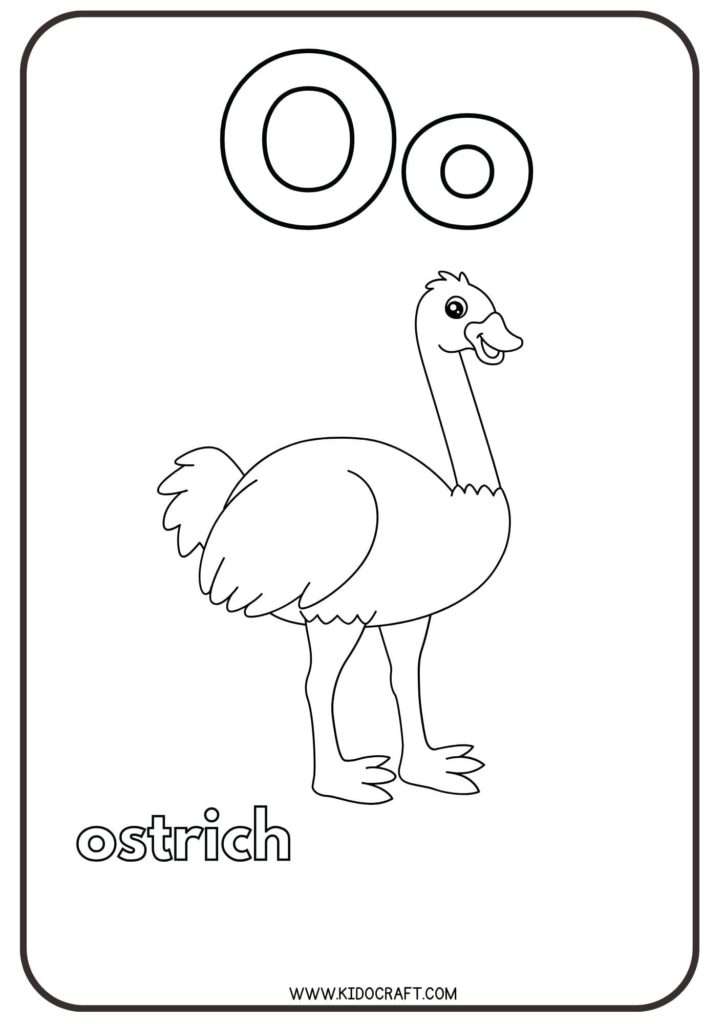 Printable Alphabet O Coloring Pages