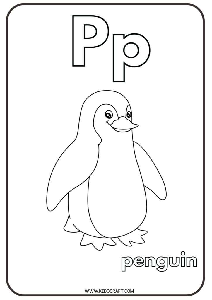 Printable Alphabet P Coloring Pages