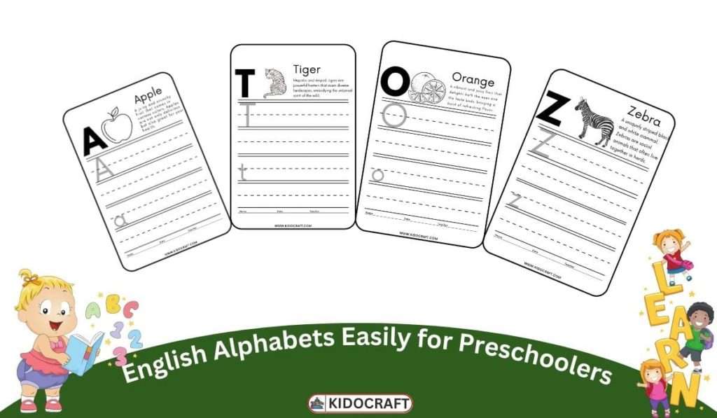 How to Learn & Write English Alphabets Easily for Preschoolers From A to Z