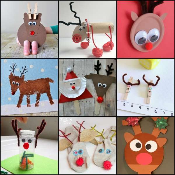 Christmas Reindeer Crafts Ideas for Kids