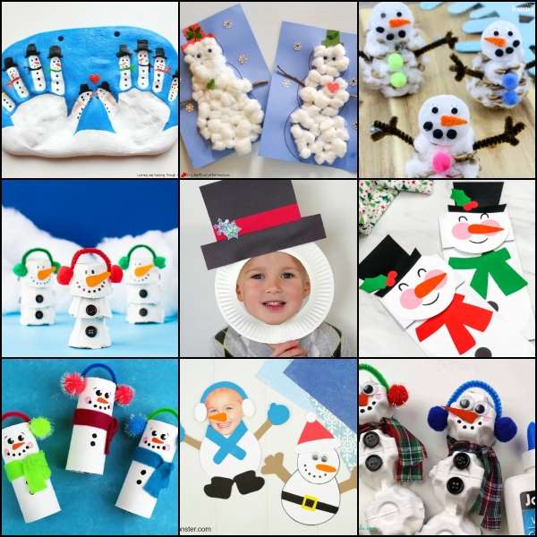 Snowman Craft Ideas for Kids