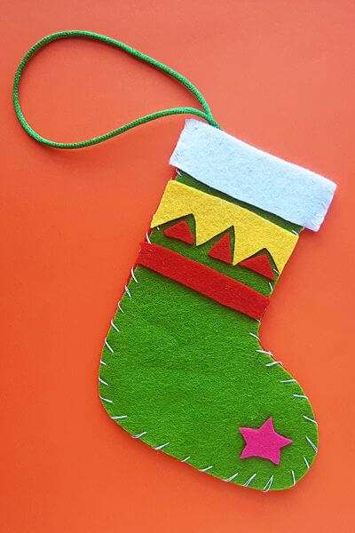 Christmas stocking sewing craft