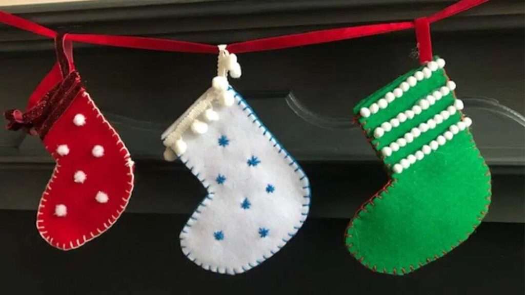 Christmas stocking matrix craft