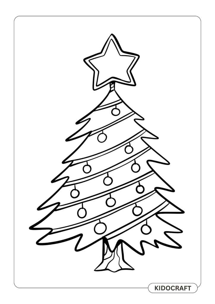 christmash tree coloring pages