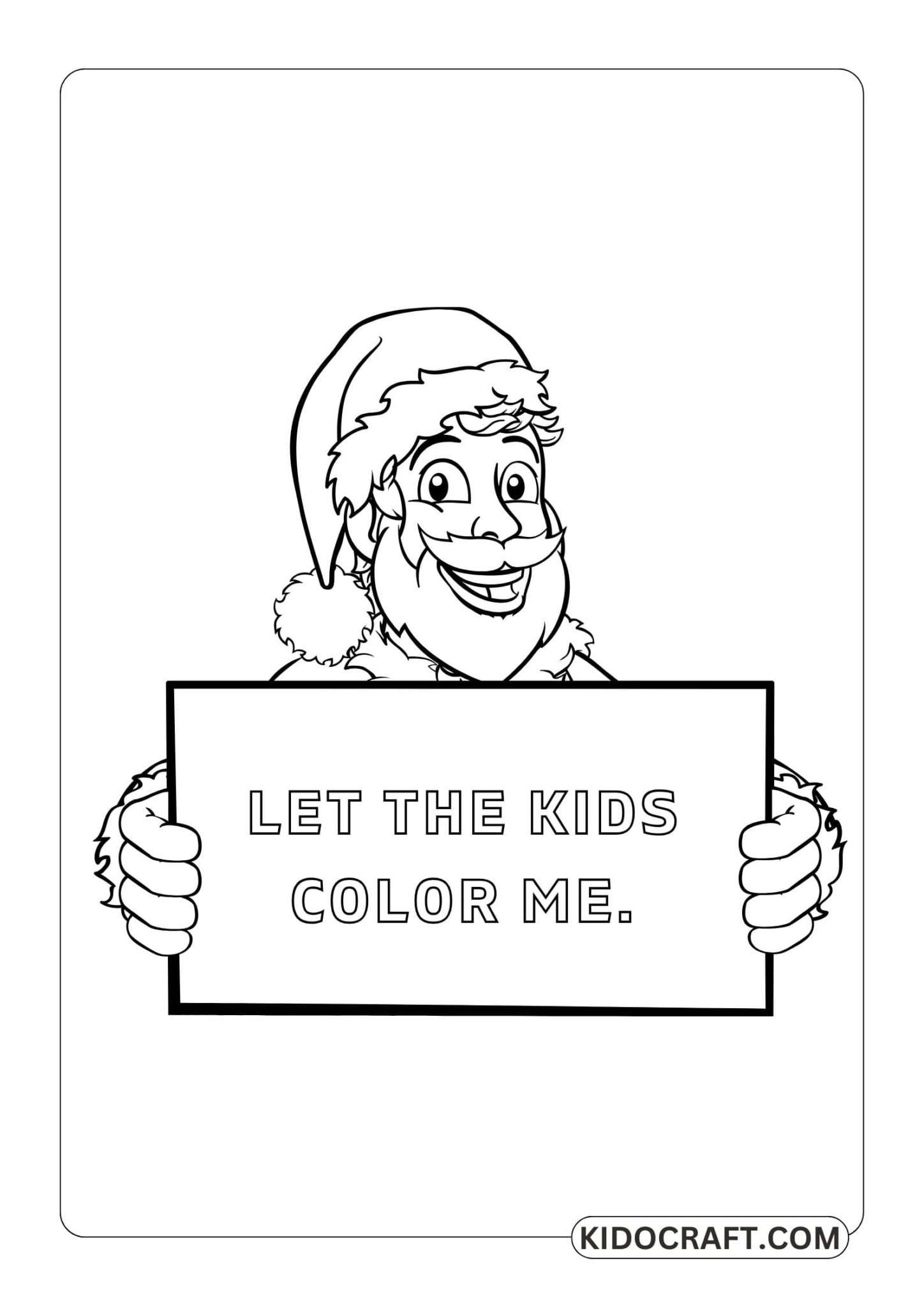 25+ Free Santa Claus Coloring Pages For Kids & Adults Free Printable
