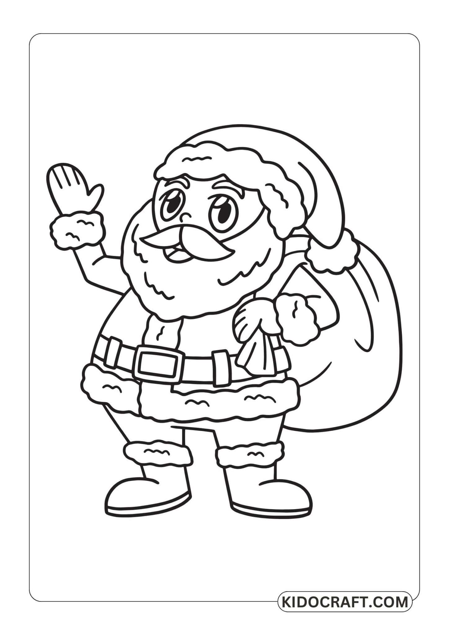 25+ Free Santa Claus Coloring Pages For Kids & Adults Free Printable