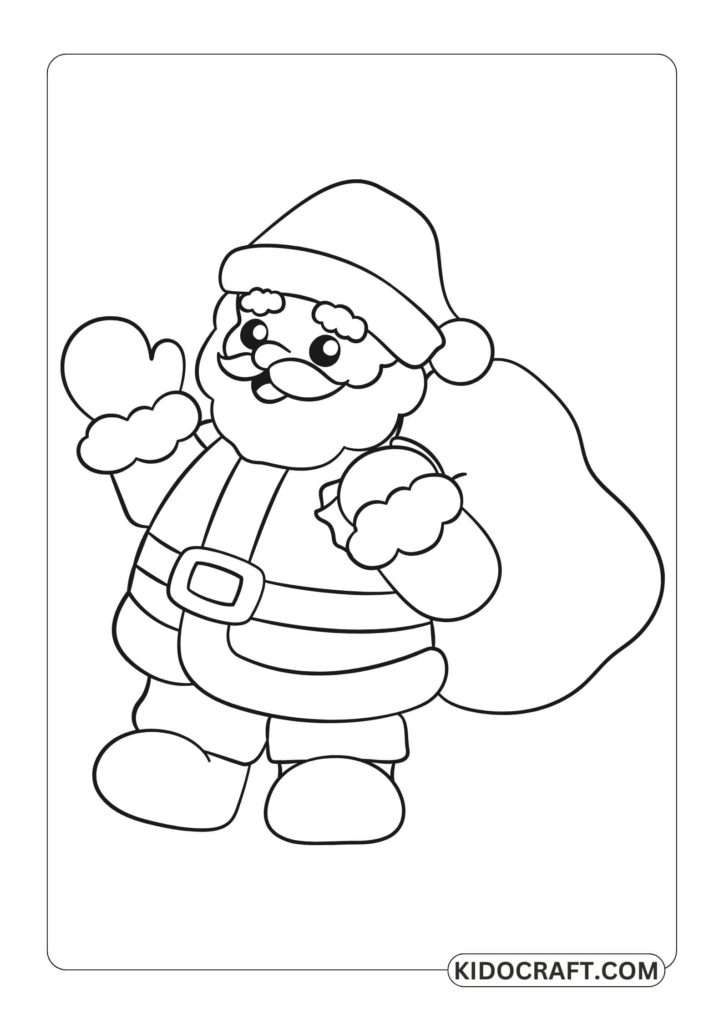 santa claus coloring pages for kids free printable 2023 14