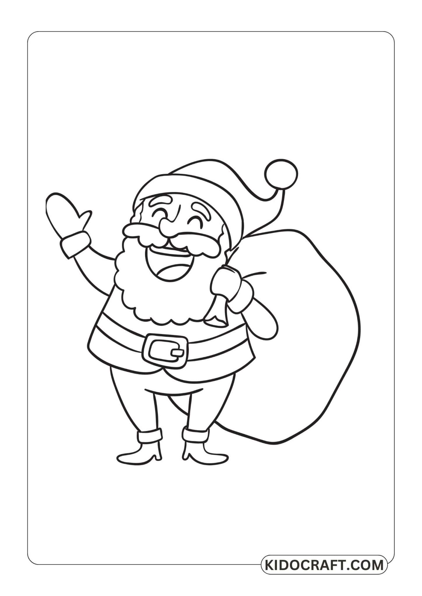 25+ Free Santa Claus Coloring Pages For Kids & Adults Free Printable