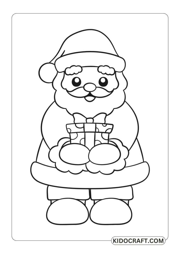 santa claus coloring pages for kids free printable 2023 18